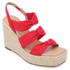 Journee Collection Women's Tru Comfort Foam Santorynn Sandals In Red