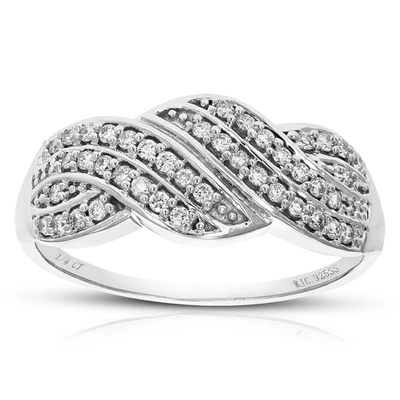 Vir Jewels 1/4 Cttw Round Cut Lab Grown Diamond Engagement Ring For Women .925 Sterling Silver