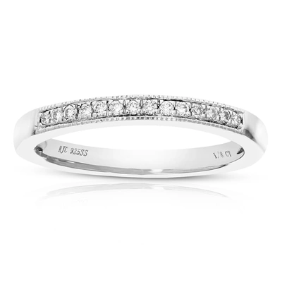 Vir Jewels 1/8 Cttw Round Lab Grown Diamond Engagement Ring .925 Sterling Silver Prong Set