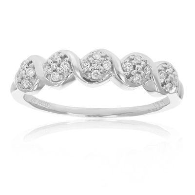 Vir Jewels 1/8 Cttw Round Cut Lab Grown Diamond Engagement Ring .925 Sterling Silver Prong Set