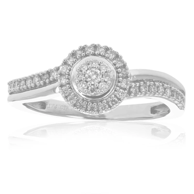 Vir Jewels 1/4 Cttw Round Lab Grown Diamond Wedding Engagement For Women Ring .925 Sterling Silver Prong Set