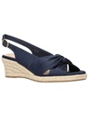 BELLA VITA KIMORA WOMENS SILK SLINGBACK ESPADRILLES