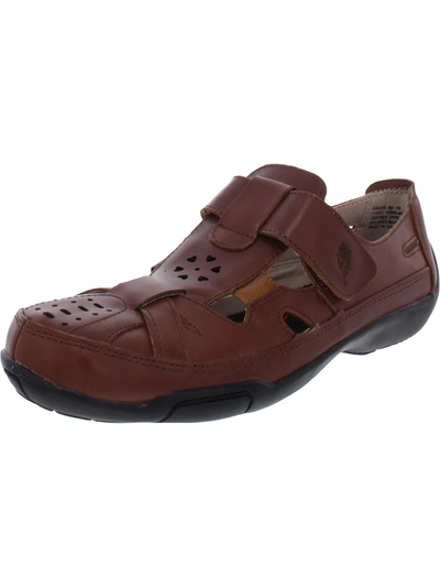 Ros Hommerson Candid Womens Leather Slip-on Mary Janes In Brown