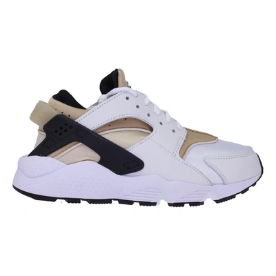 Nike White & Beige Air Huarache Sneakers