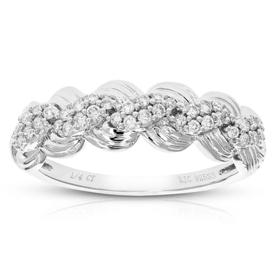 Vir Jewels 1/4 Cttw Round Cut Lab Grown Diamond Wedding Engagement Ring For Women .925 Sterling Silver
