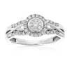 Vir Jewels 1/4 Cttw Round Cut Lab Grown Diamond Prong Set Engagement Ring For Women .925 Sterling Silver In Silver