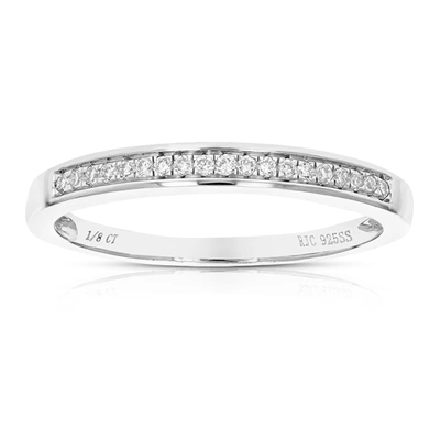 Vir Jewels 1/10 Cttw Round Cut Lab Grown Diamond Engagement Ring .925 Sterling Silver
