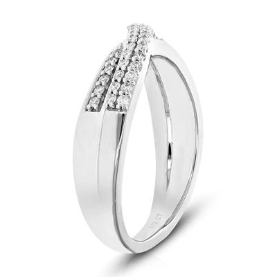 Vir Jewels 1/3 Cttw Round Lab Grown Diamond Wedding Engagement Ring .925 Sterling Silver Prong Set