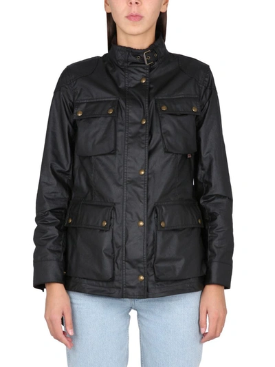Belstaff Trialmaster Motorcycle Jacket In Black