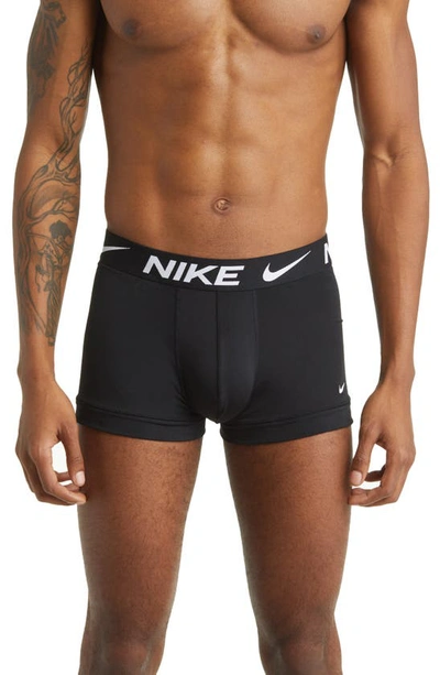 Nike 3-pack Dri-fit Essential Micro Trunks In Black