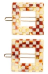FRANCE LUXE FRANCE LUXE ASSORTED 2-PACK CUTOUT BARRETTES