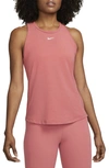 Nike Women's Dri-fit One Luxe Standard Fit Tank Top In Adobe