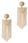 DEEPA GURNANI FANNING CRYSTAL DROP EARRINGS