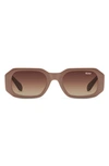 QUAY HYPED UP 38MM GRADIENT SQUARE SUNGLASSES