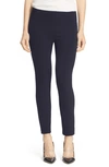 Veronica Beard Back Zip Scuba Pants In Navy