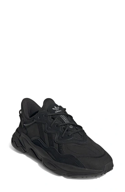 Adidas Originals Ozweego Sneaker In Black/ Black/ Silver Met.