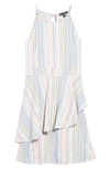 AVA & YELLY KIDS' STRIPE DRESS