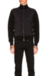 MONCLER MONCLER MAGLIA ZIP SWEATER IN BLACK,94066 00 91116