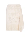 GCDS GCDS GCDS MONOGRAM MACRAMÈ PAREO MINI SKIRT