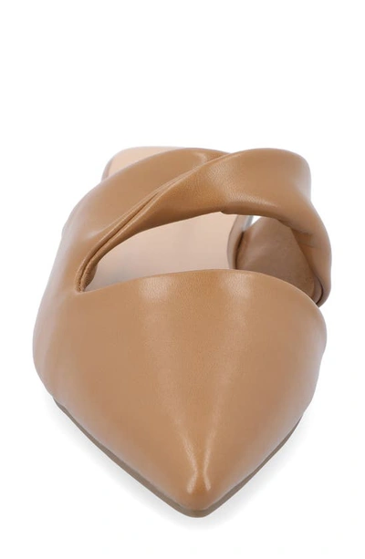 Journee Collection Enniss Flat Mule In Brown