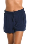 La Blanca Beach Cover-up Shorts In Indigo