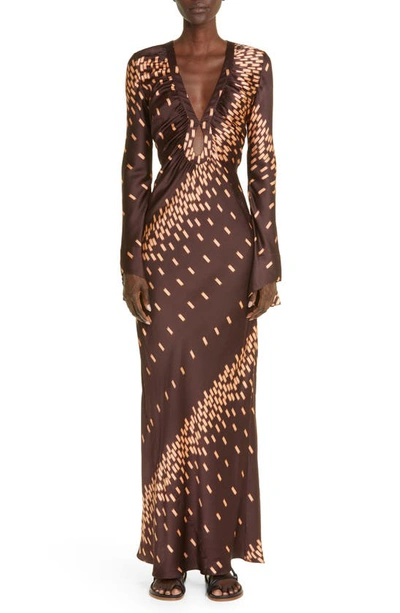 linen dress with long sleeves Linen Shirt Dress SAFARI SOFT FADE / L/46