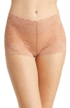 Natori Heavenly Lace Boyshort In Glow