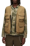 Allsaints Vibo Reversible Tech Vest In Sand