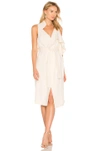 HALSTON HERITAGE DRAPED WRAP DRESS,KDN052105T