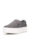 Vince Warren Platform Sneaker In Steel