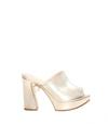 Nicholas Kirkwood Annabel 105mm Mules In Gold
