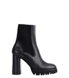 Atp Atelier Black Caio 100 Platform Leather Ankle Boots In Black