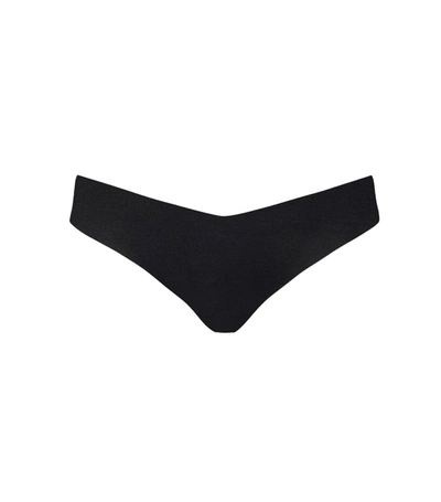 Commando Classic Solid Black Thong