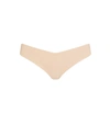 Commando Butter Mid Rise Thong In Beige