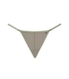 Anine Bing Pearl Stretch-tulle Thong In Green Khaki