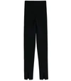 Victoria Beckham Vb Body Split Front Leggings In Black