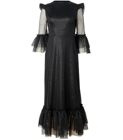 The Vampire's Wife The Floating Fire Dress In Black