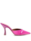 Malone Souliers 95mm Sculpted Heeled Mules In Pink