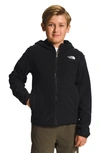 The North Face Unisex Glacier Full Zip Hooded Jacket - Little Kid, Big Kid In Black