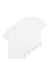 POLO RALPH LAUREN 5-PACK RELAXED FIT LOGO EMBROIDERED CREWNECK UNDERSHIRTS