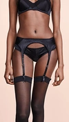 FLEUR DU MAL BULLET SATIN GARTER BELT,FDUMA30018