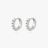 Studs Pearl Huggie In Silver