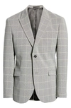 TOPMAN SINGLE BREASTED CHECK SUIT JACKET