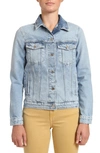 Mavi Jeans Katy Water Resistant Denim Jacket In Mid Brushed