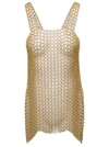 Silvia Gnecchi The T Dress Customized In Metallic