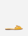 Dolce & Gabbana Women Rainbow Flat Ciabattina Sandalo In Yellow