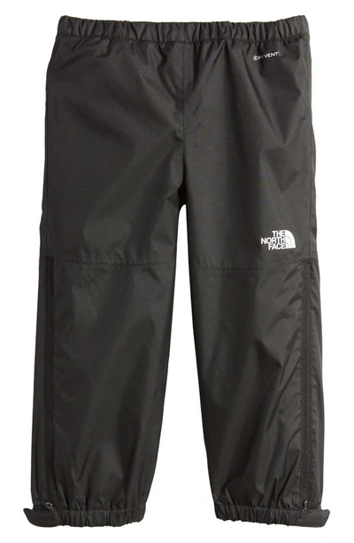 The North Face Kids' Antora Waterproof Packable Recycled Polyester Rain Pants In Black