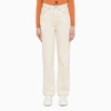 Re/done Loose Long Jeans In White