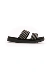 Peche Originel Péché Originel Silver Textile Women Women's Sandal In Silver
