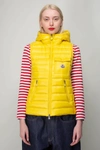 Moncler Women's Glygos Down Puffer Vest In Yellow